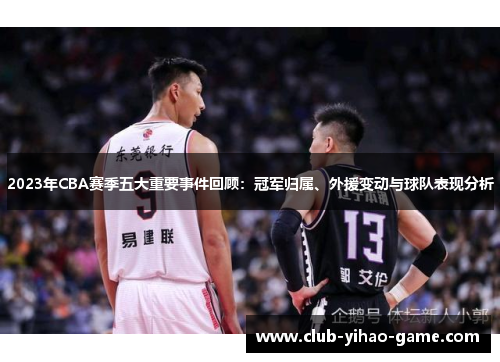 2023年CBA赛季五大重要事件回顾：冠军归属、外援变动与球队表现分析